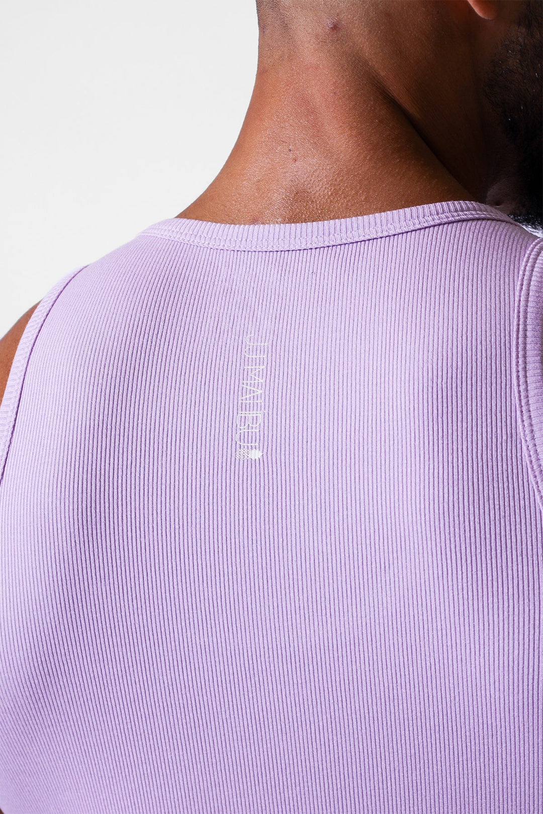 Top corto acanalado Dreamy Muscle Fit - Lavanda