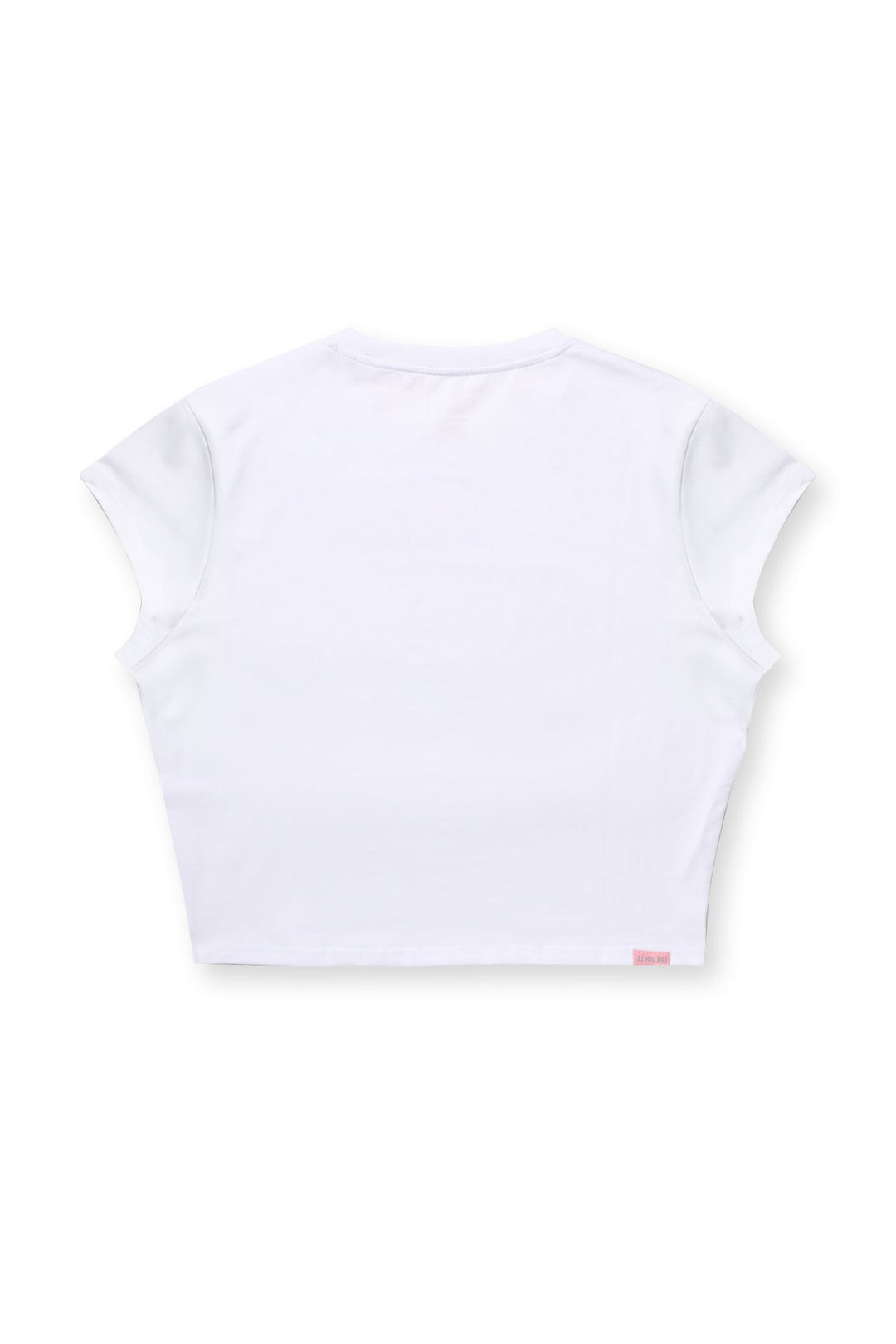 Camiseta corta de media manga ajustada - Blanca