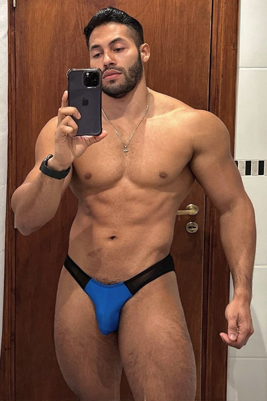 Braguita de bikini de malla Club-Kid - Azul rey