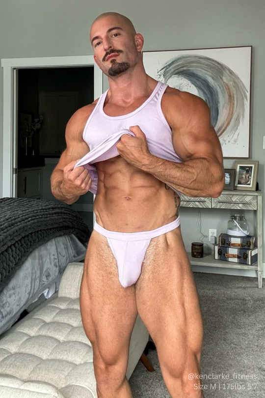 Top corto acanalado Dreamy Muscle Fit - Lavanda